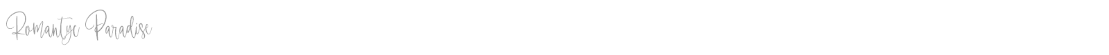 Romantyc Paradise font preview